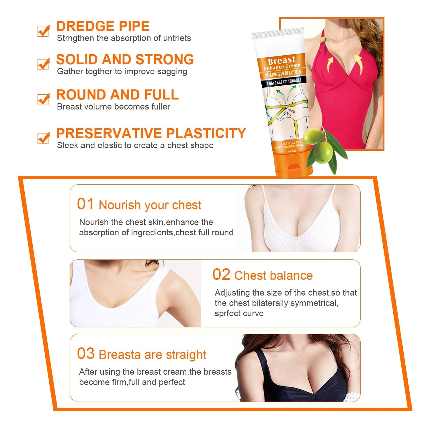 Natural Breast Enhancement Firming Lift Cream