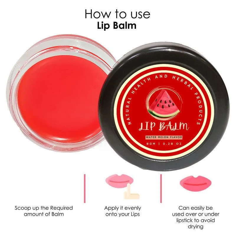 Natural Health and Herbal products Water-Melon Dream Lip Quencher - Savor the Sweetness Lipcare  Beauty Skin Care 12 Hrs Miniaturization, Long Lasting, Romantic, Kissable, Smooth Enriched, LipCare- 8g