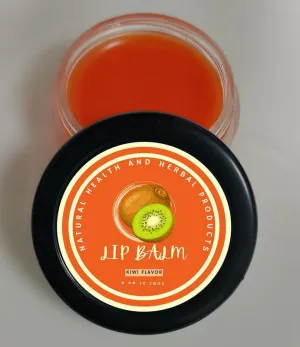 Natural Health and Herbal products Zesty Kiwi Delight Lip Butter - Nourish & Protect bright Lips Orange Color 12 Hrs Miniaturization, Long Lasting, Romantic, Kissable, Smooth Enriched, Lip Care- 8g