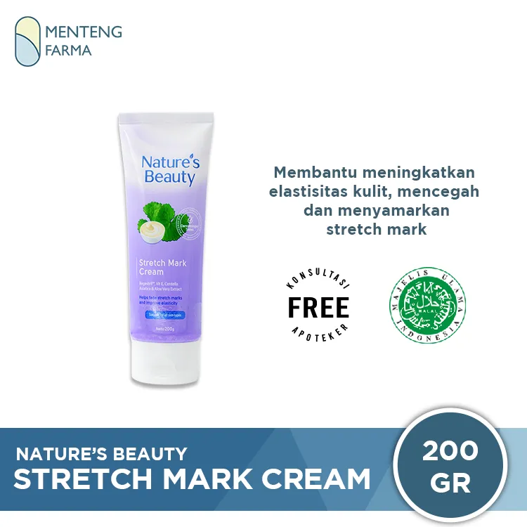 Nature's Beauty Stretch Mark Cream 200 Gr - Krim Stretch Mark