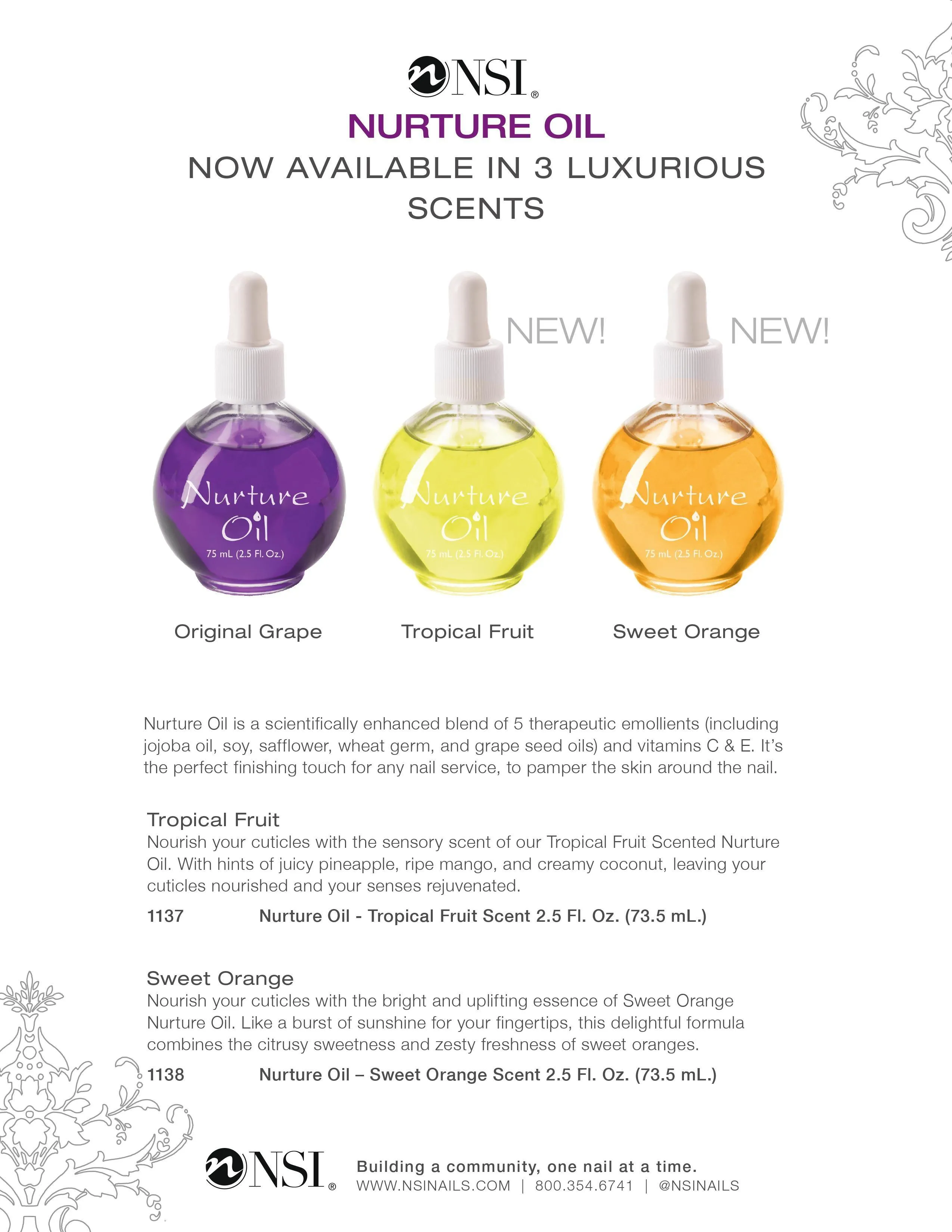 Nurture Cuticle Oil Sweet Orange 74ml