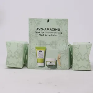 Origins Avo-Amazing Drink Up Skin-Nourishing Mask & Lip Butter  / New With Box