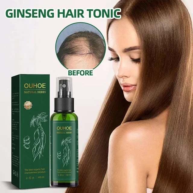 OUHOE 100ml Hair Growth Liquid Unisex Ginseng Essences Scalp Treatment Hair Regrowth Tonic