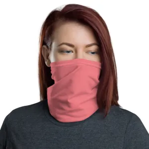 Peach Pink Washable Face Mask Shield, Reusable Neck Warmer Bandana, Headband-Made in USA/EU