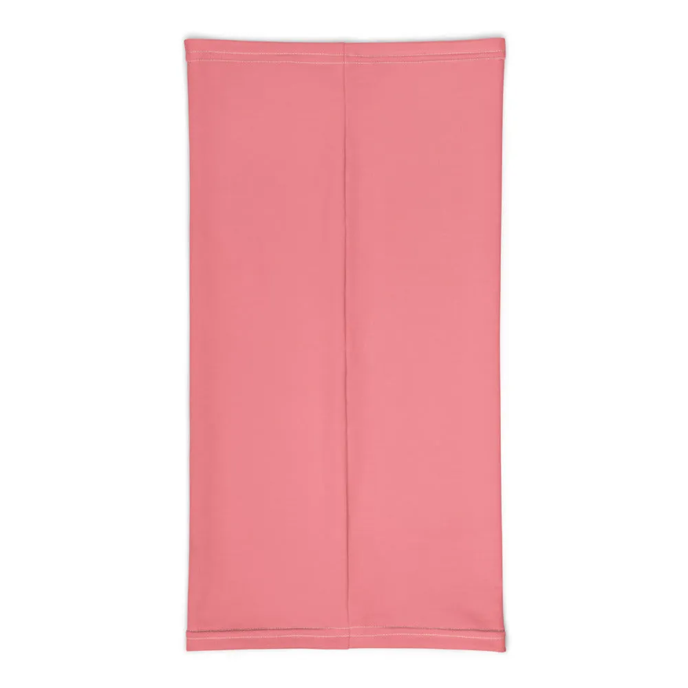 Peach Pink Washable Face Mask Shield, Reusable Neck Warmer Bandana, Headband-Made in USA/EU