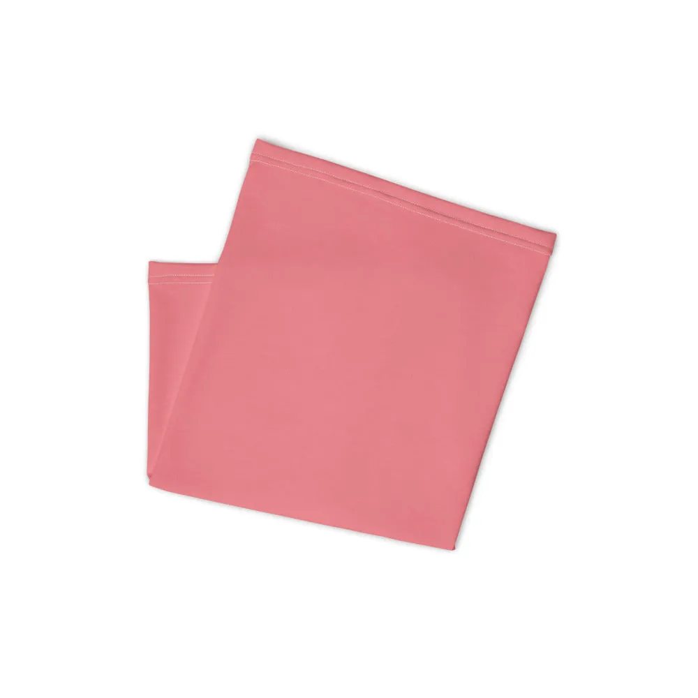 Peach Pink Washable Face Mask Shield, Reusable Neck Warmer Bandana, Headband-Made in USA/EU