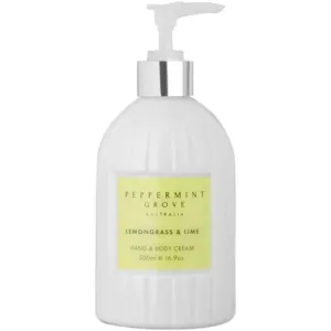 Peppermint Grove Hand & Body Cream Pump - Lemongrass & Lime