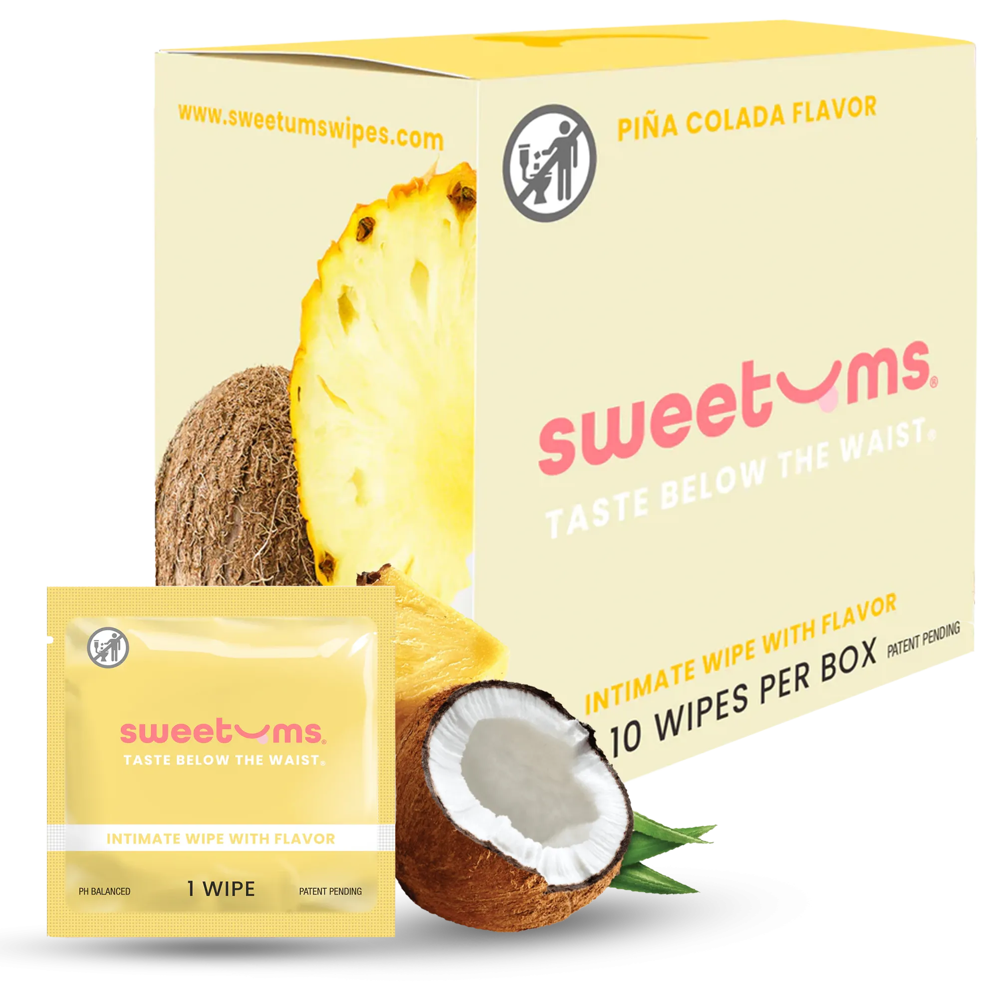 Piña Colada Flavored Wipes