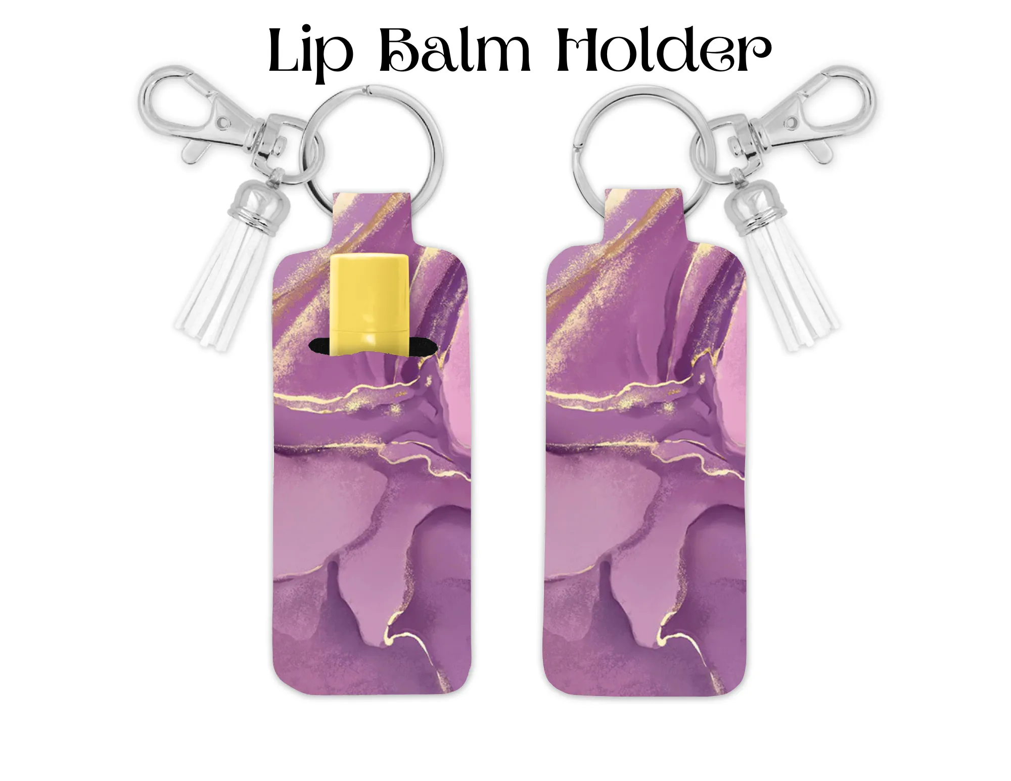 Pink Marble Lip Balm Holder