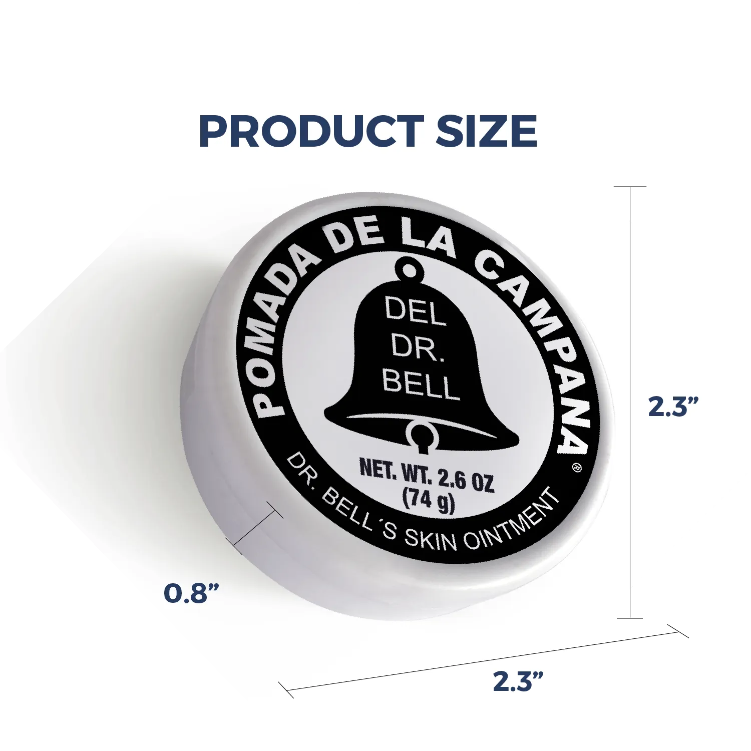 Pomada de la Campana Dr. Bell's Skin Ointment Multi-purpose Soothes irritated skin - 1.2 oz (34 g) - Case of 20