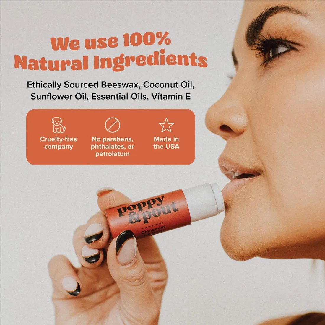 Poppy & Pout Lip Balm: Orange Blossom