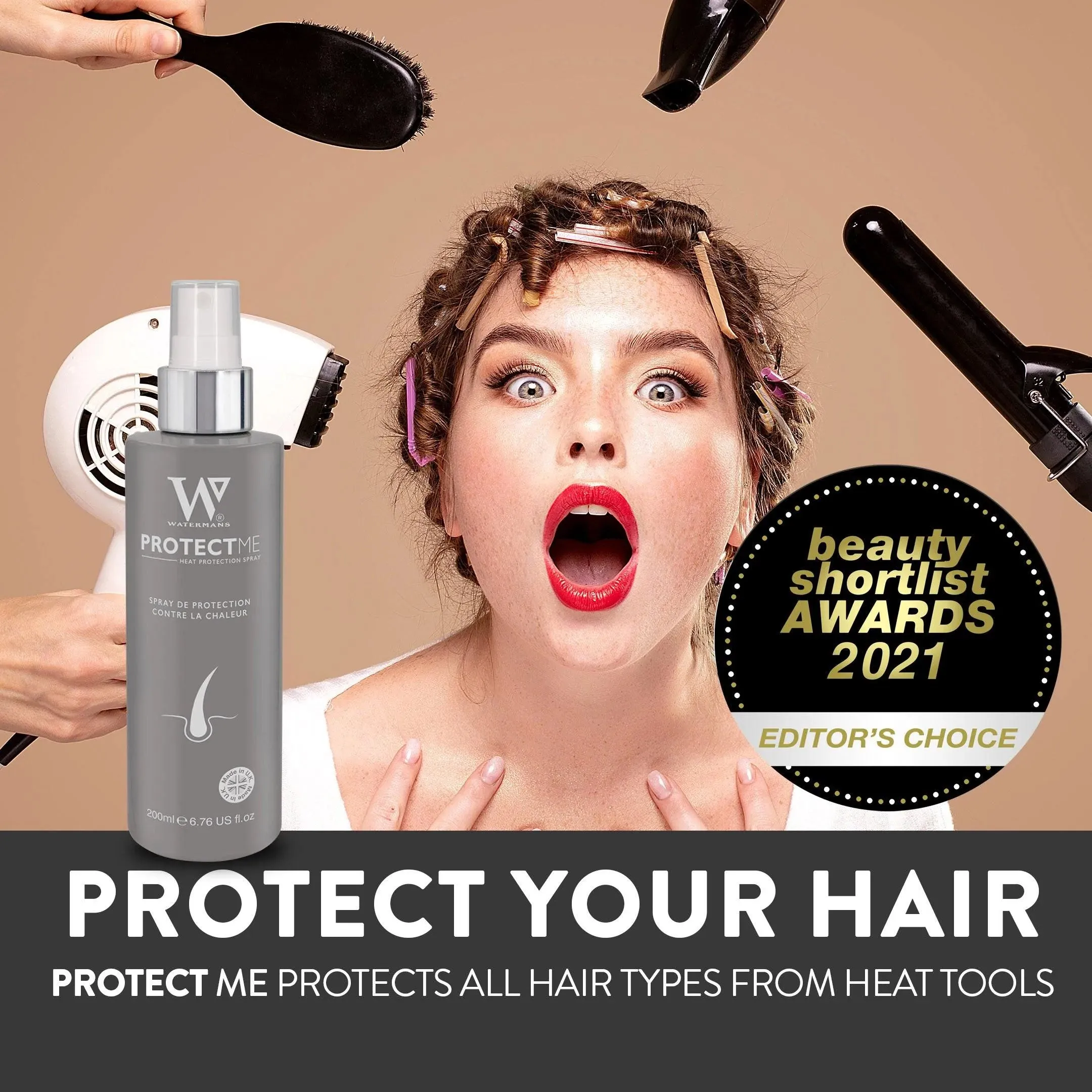 Protect Me Leave in Conditioner - Heat Protection Spray, Colour Protection , Frizz Control, Hair extension spray