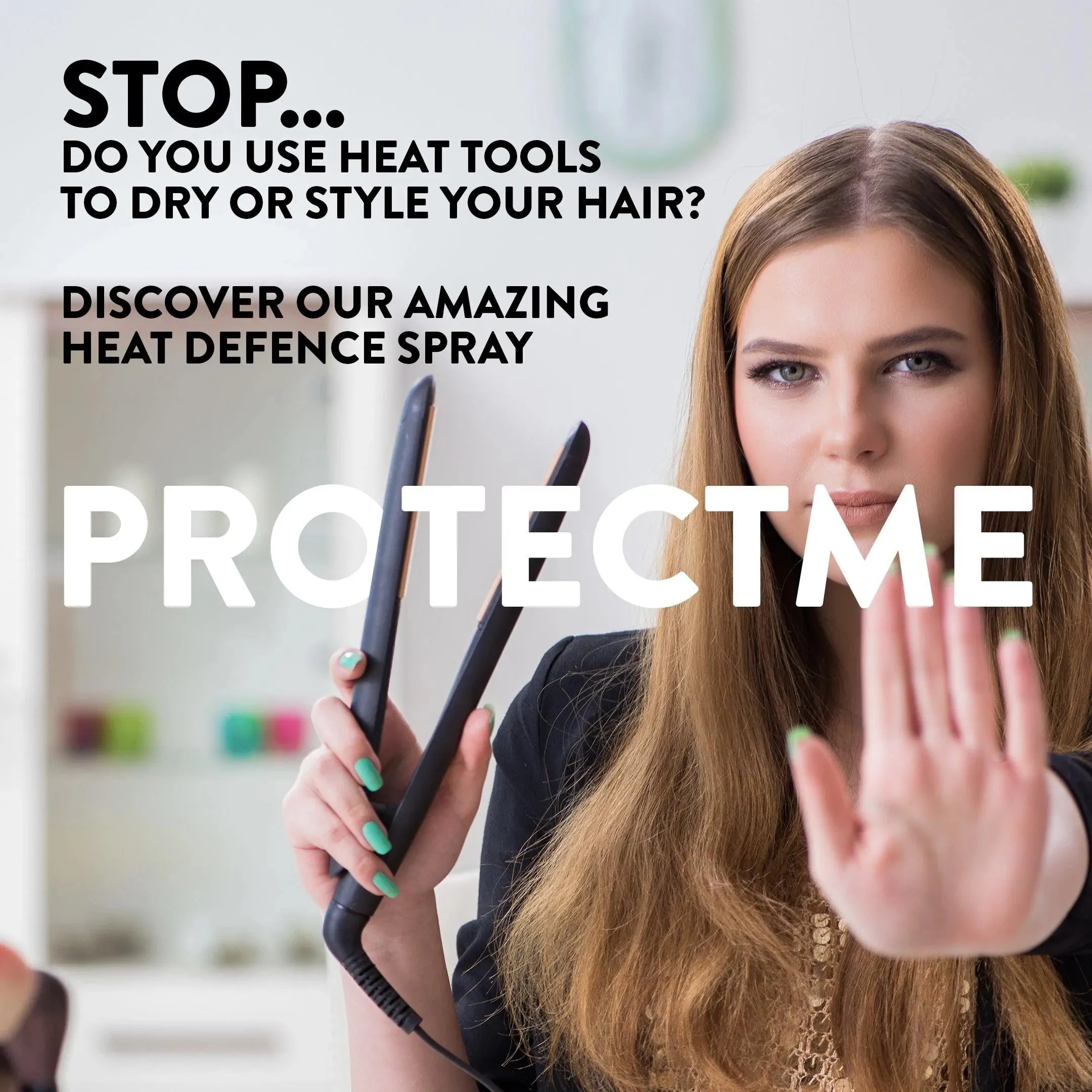 Protect Me Leave in Conditioner - Heat Protection Spray, Colour Protection , Frizz Control, Hair extension spray