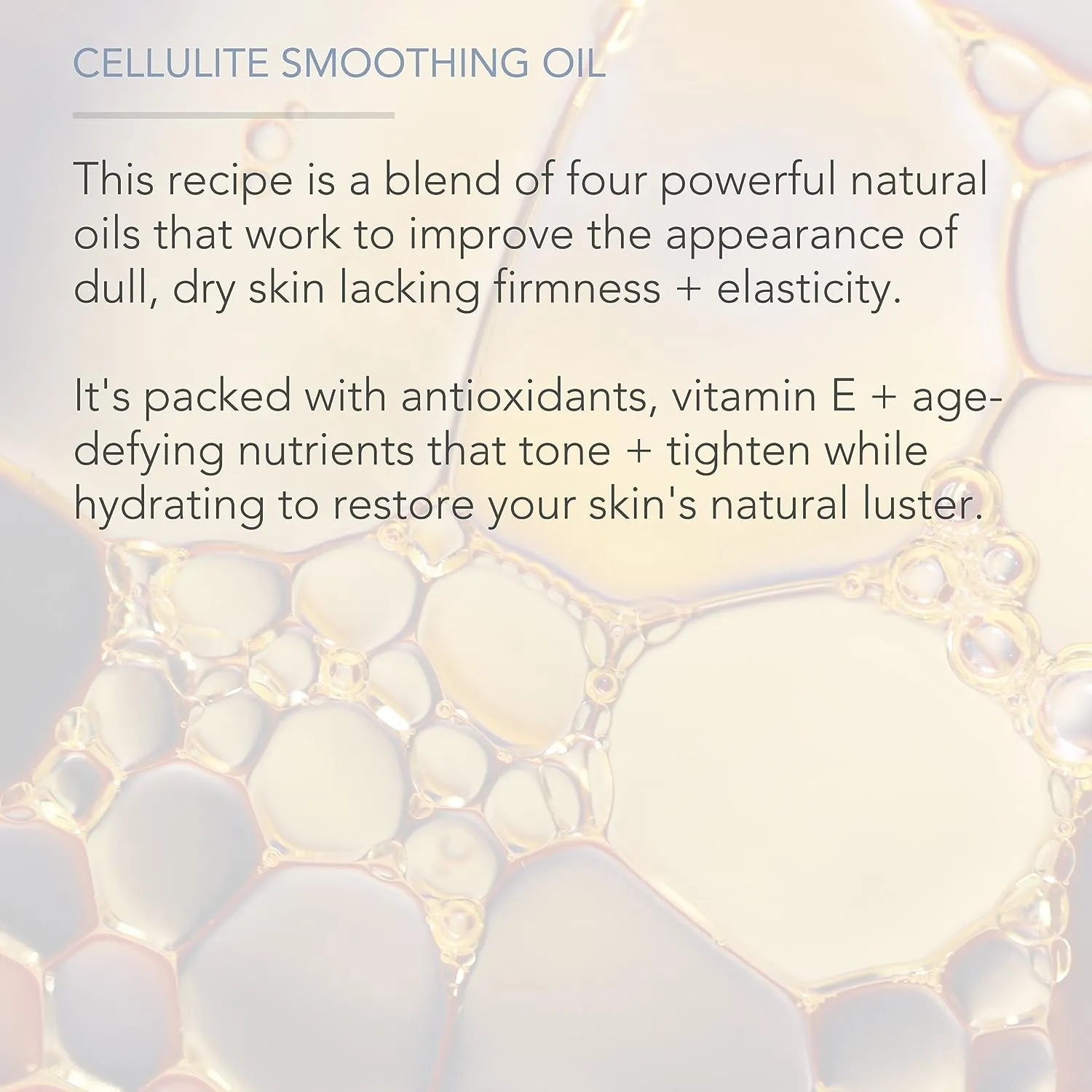 Pure Body Chemical Free 100% Natural Cellulite Massage Oil for Thighs and Butt 240ml