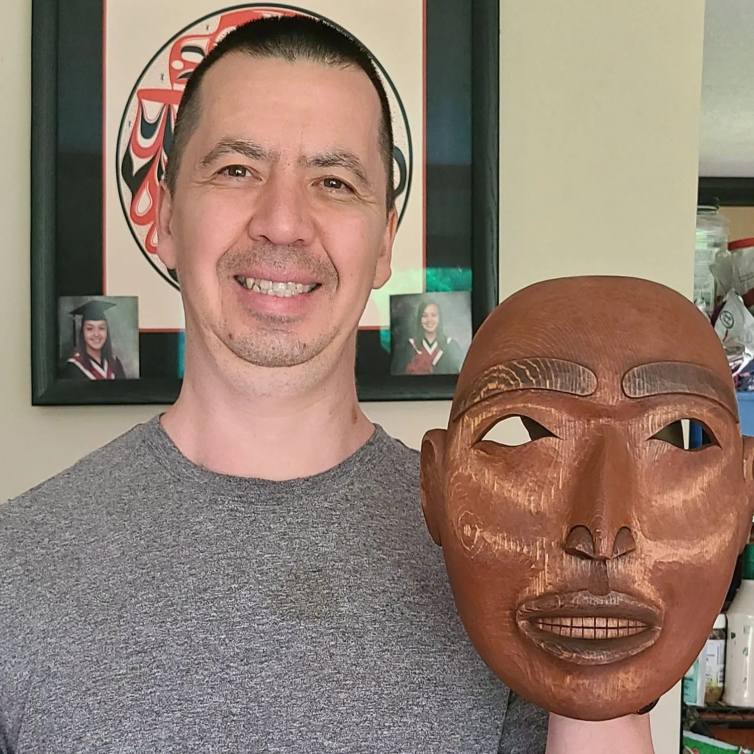 Red Cedar Portrait Mask