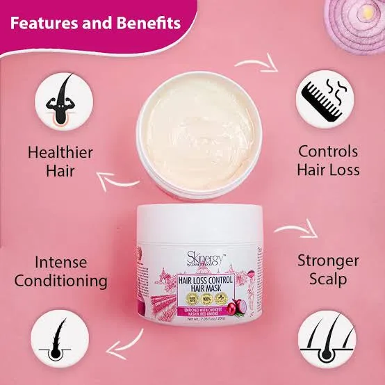 Red onion hair loss control mask