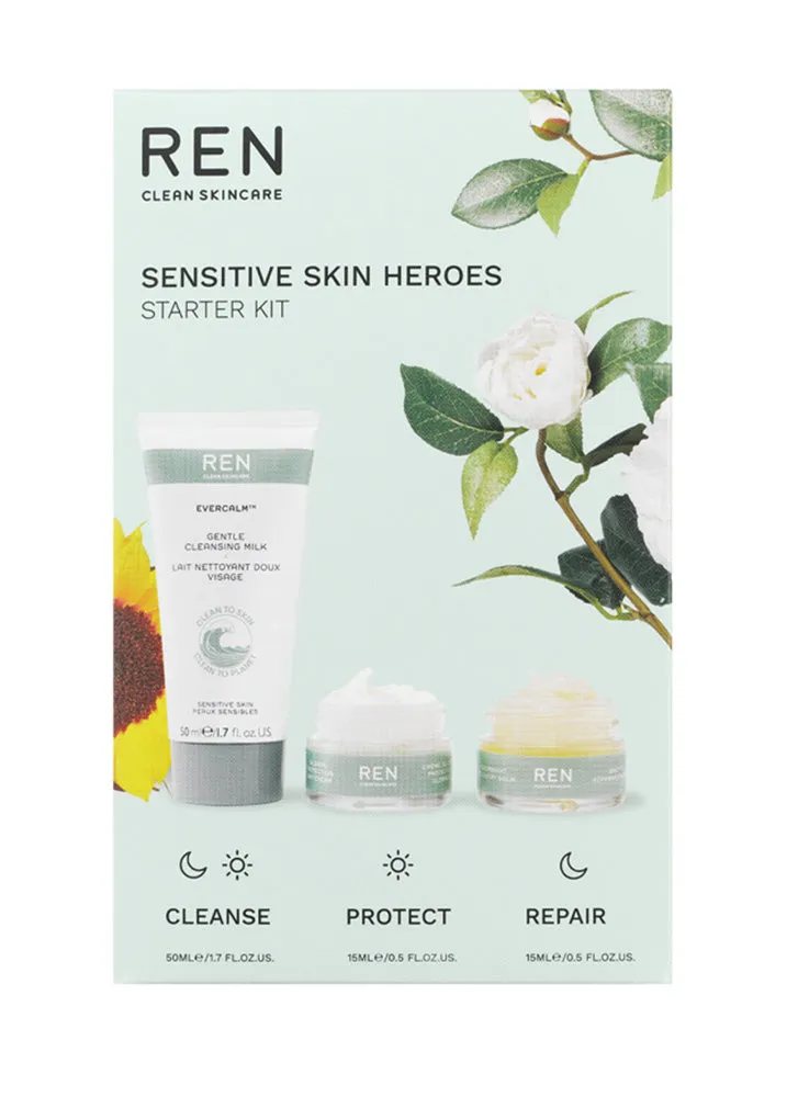 REN Clean Skincare Sensitive Skin Heroes Starter Kit