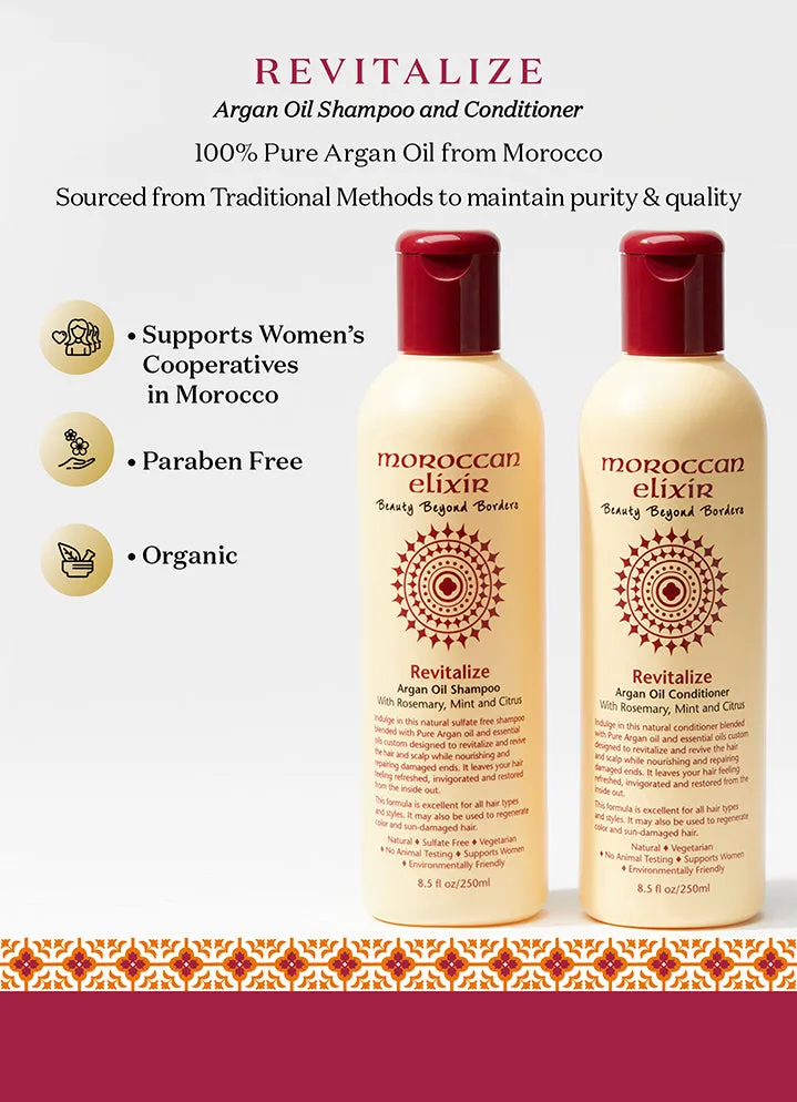 REVITALIZE Argan Oil Shampoo   Conditioner