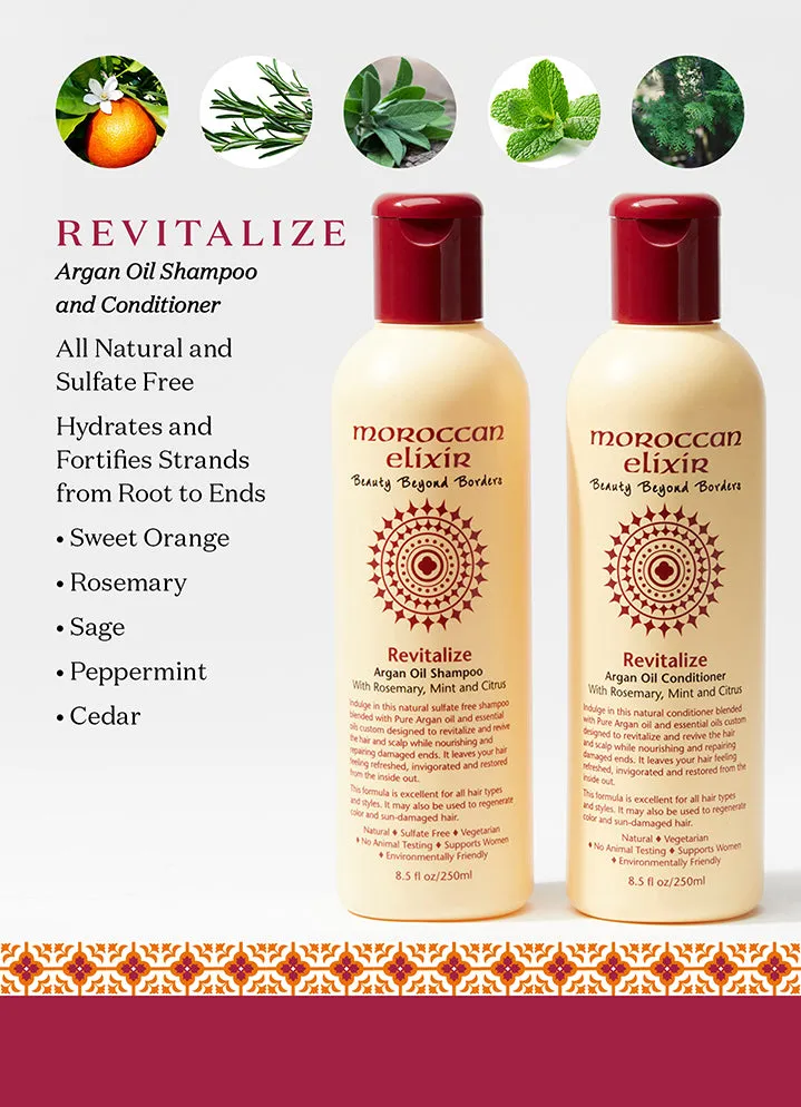 REVITALIZE Argan Oil Shampoo   Conditioner