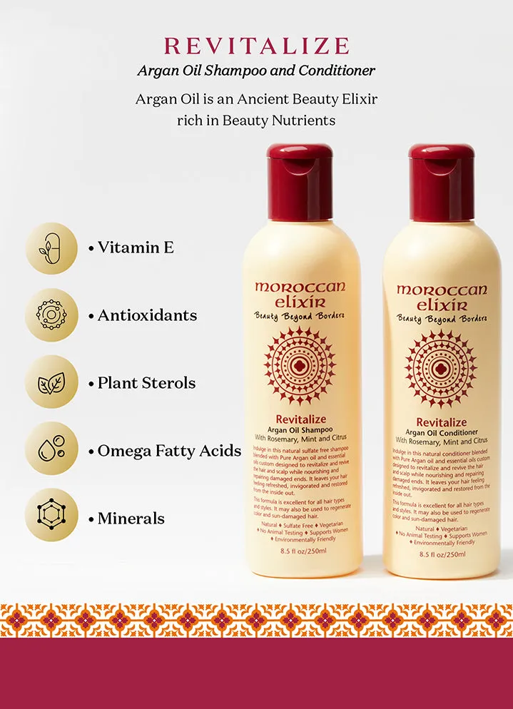 REVITALIZE Argan Oil Shampoo   Conditioner