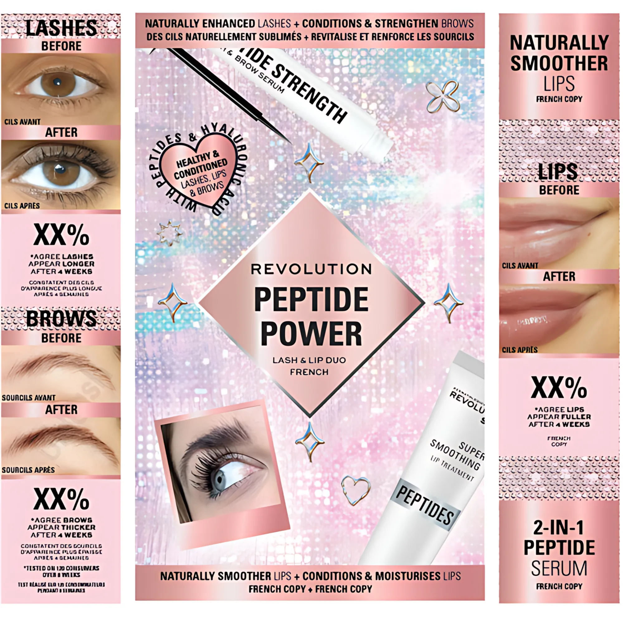 Revolution Peptide Prep Lash   Lip Set Xmas