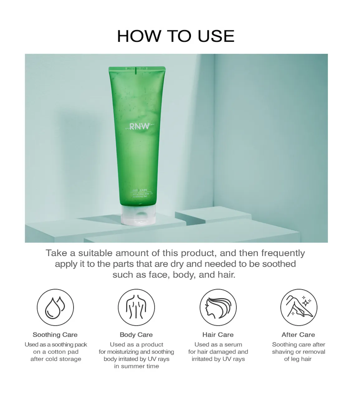 RNW DER. CARE All In One Aloe Soothing Gel (250ml)