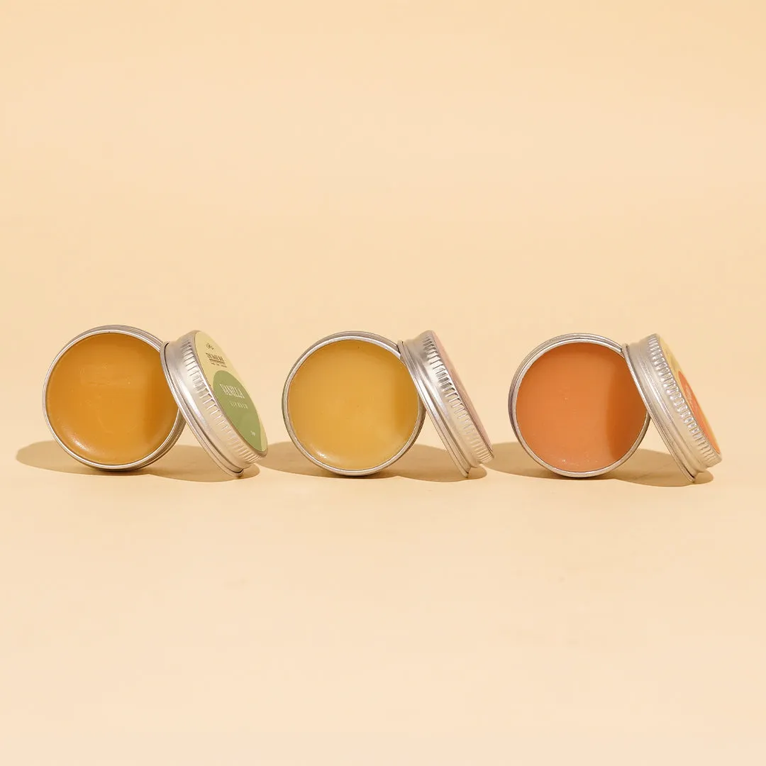 Santara, Vanilla & Bubble Gum Lip Balm Trio