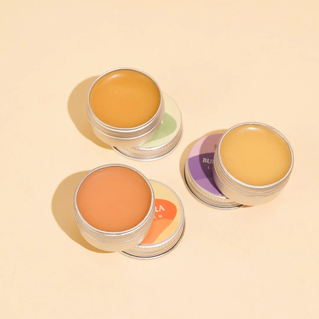 Santara, Vanilla & Bubble Gum Lip Balm Trio