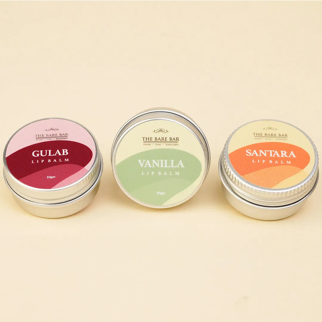 Santara, Vanilla & Gulab Lip Balm Combo