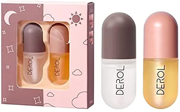 Sanvalley Lip Plumper, Natural Lip Care & Enhancer Set, Day & Night Serum, Softer Bigger Fuller Lips by Natural Lip Enhancer, Lip Mask, Lip Gloss, No Chapped Lips