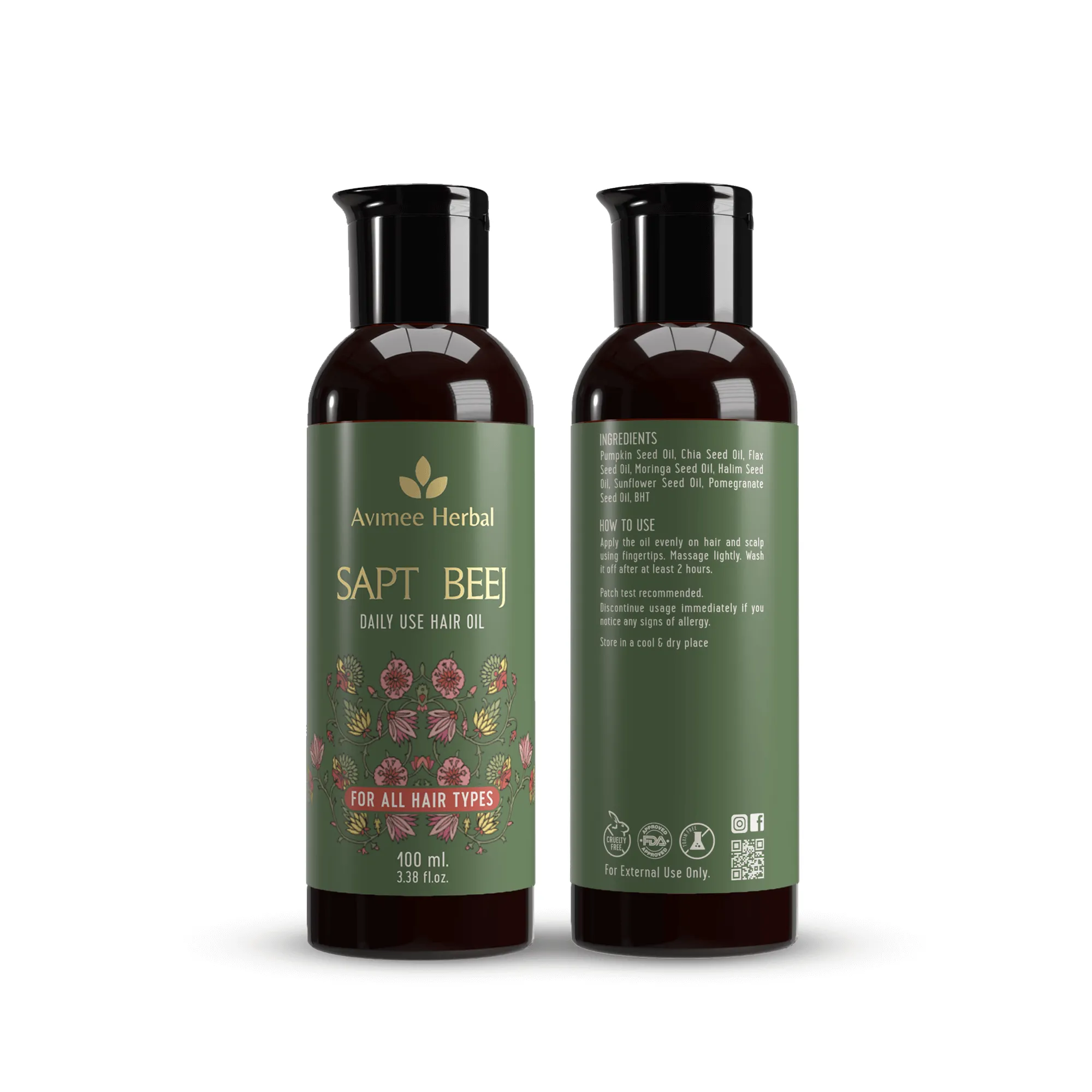 Saptbeej Hair Oil for Hair Growth, Grey Hair