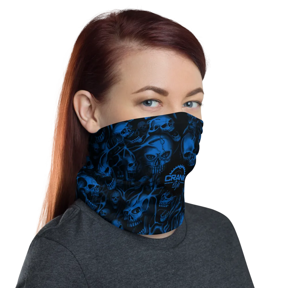 Screaming Skulls Face Mask Neck Gaiter