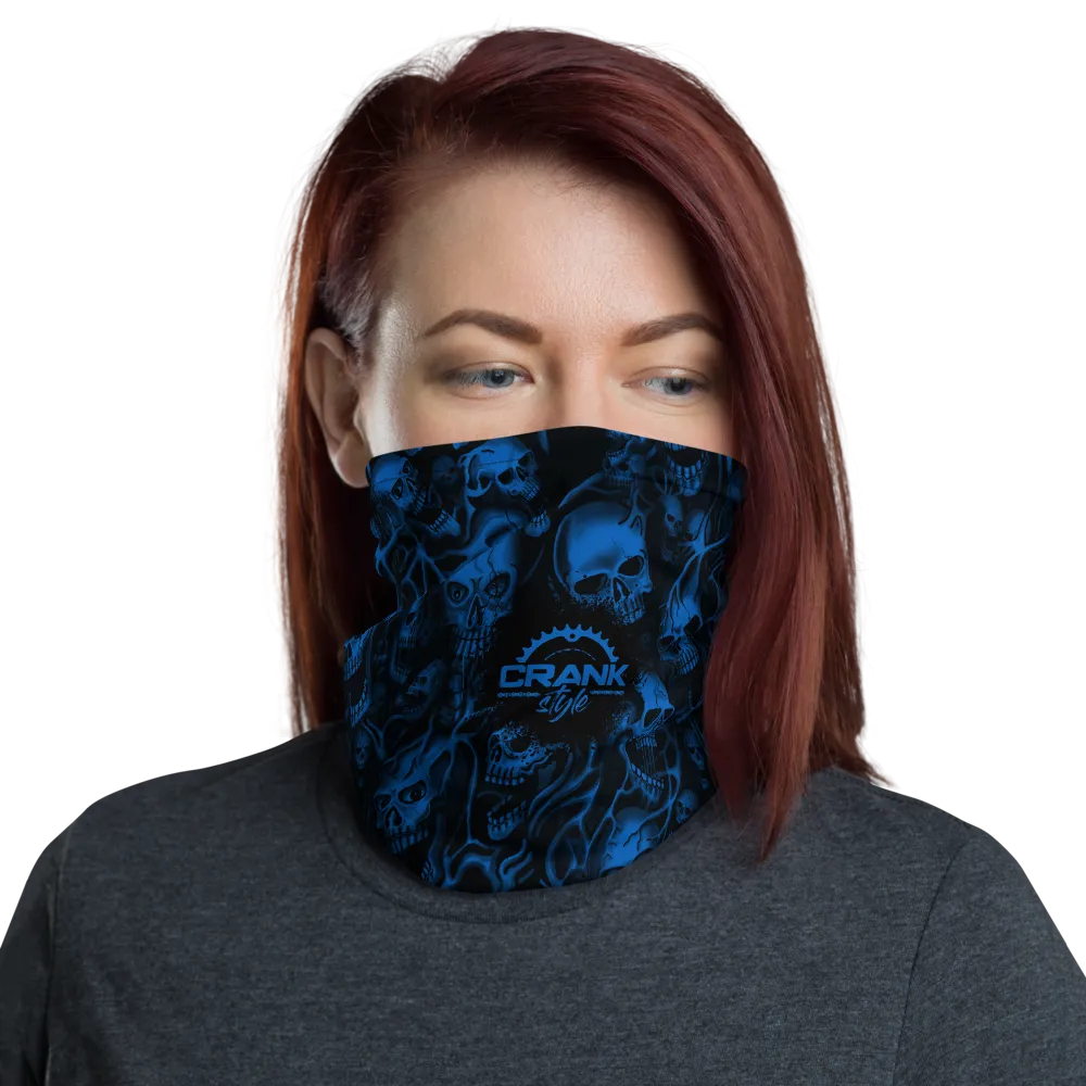 Screaming Skulls Face Mask Neck Gaiter