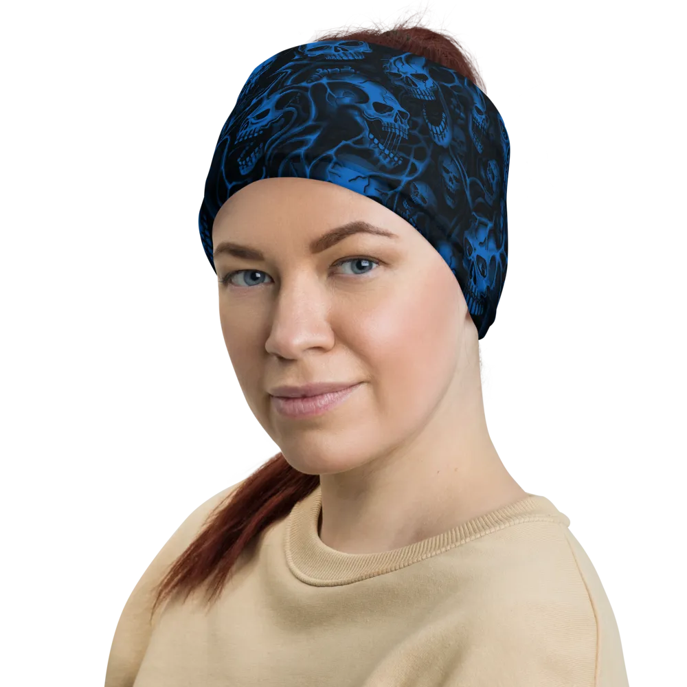 Screaming Skulls Face Mask Neck Gaiter