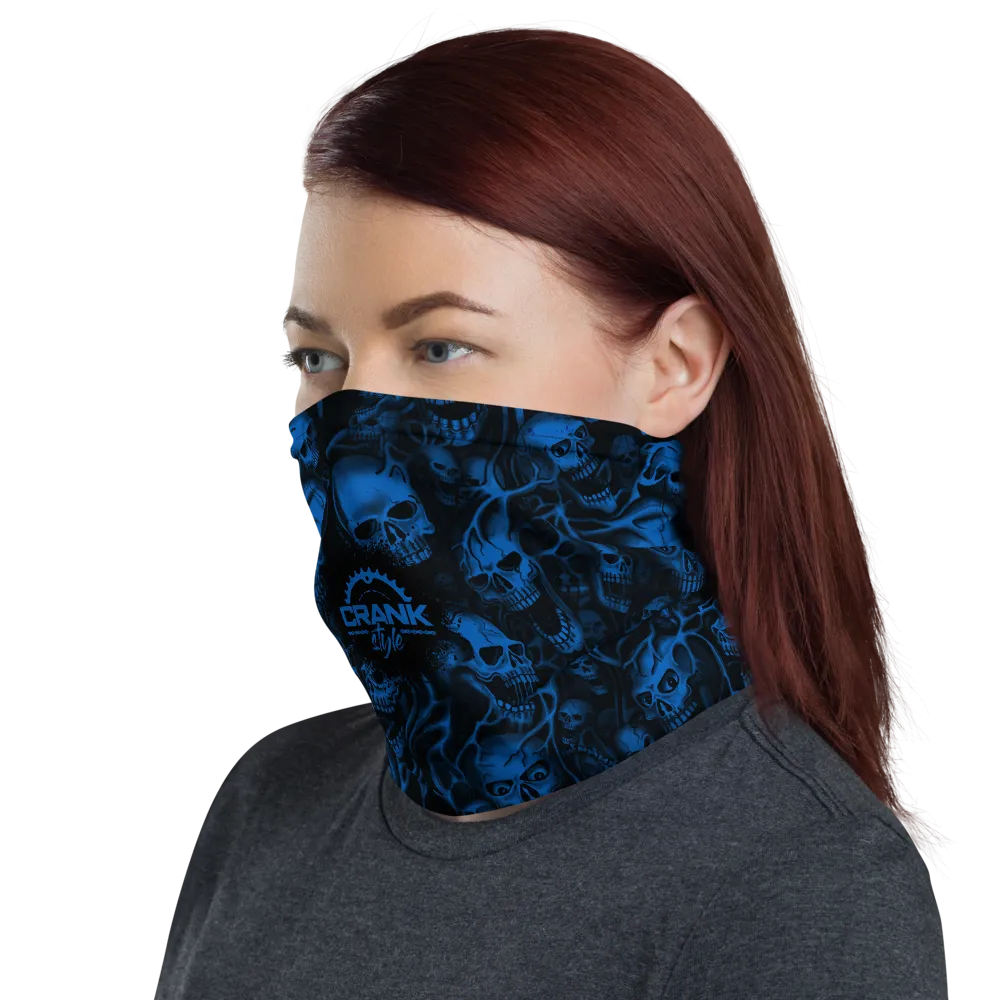 Screaming Skulls Face Mask Neck Gaiter