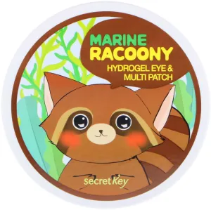 SECRET KEY MARINE RACOONY HYDRO-GEL EYE & MULTI PATCH باتج الهايدروجيل متعددة الاستخدامات