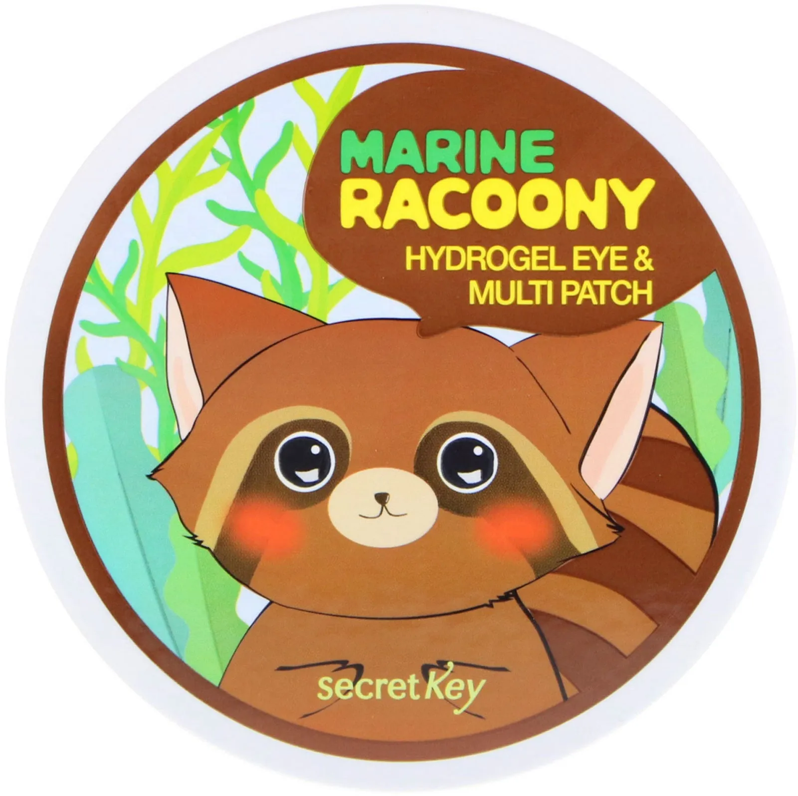 SECRET KEY MARINE RACOONY HYDRO-GEL EYE & MULTI PATCH باتج الهايدروجيل متعددة الاستخدامات