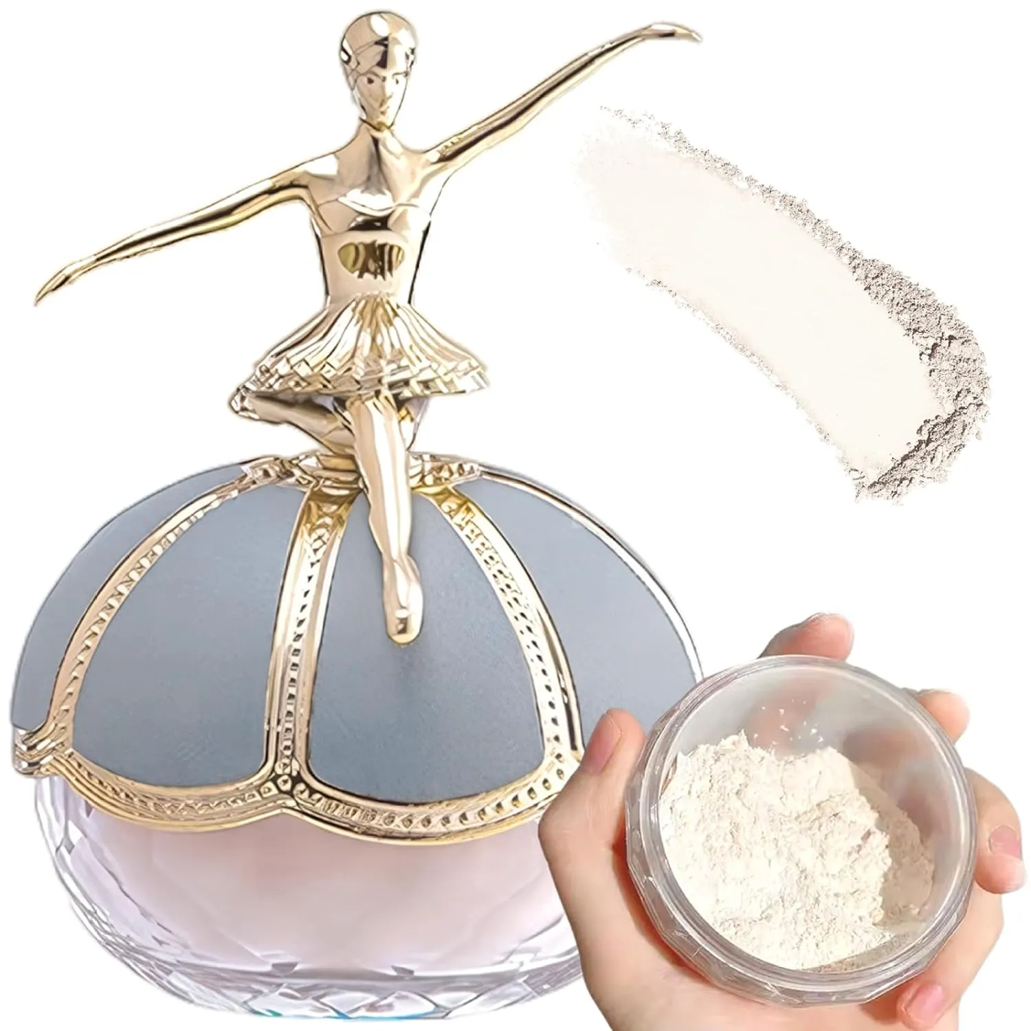 Setting Powder Natural Finish Boot Loose Powder Makeup, Oil Control & Long-Lasting Coverage Face Loose for Women & GirlsSetting