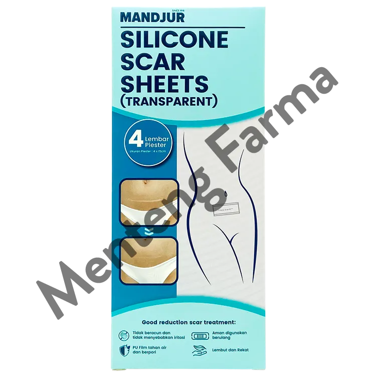 Silicone Scar Sheets Mandjur - Plaster penghilang bekas luka keloid - Transparant