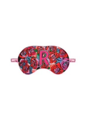 Silk Eye Mask / "R for Roses"