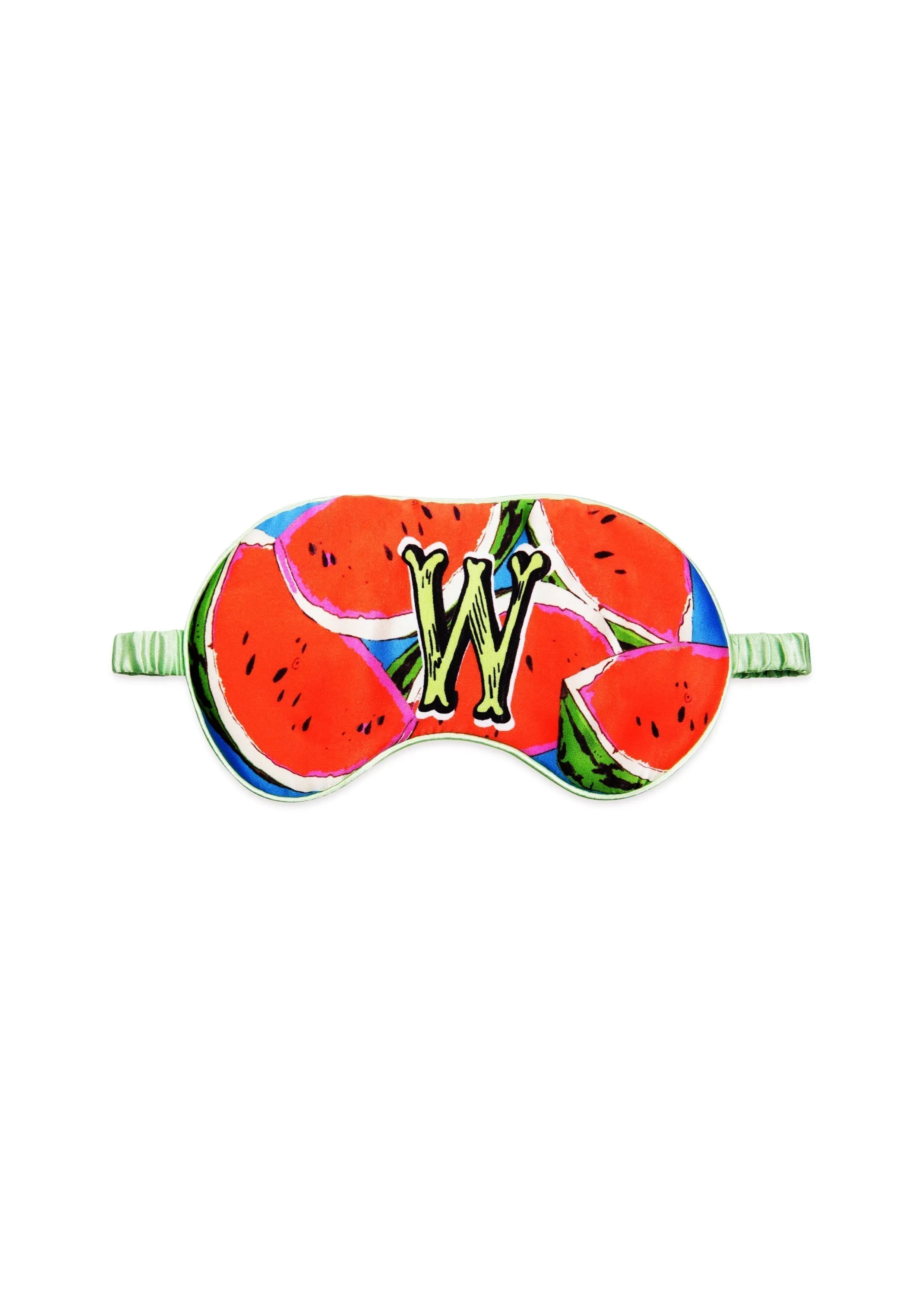Silk Eye Mask / "W for Watermelon"
