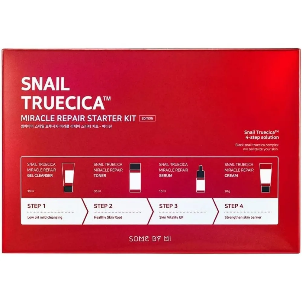 Some By Mi 4 Piece Snail Truecica Miracle Repair Starter Kit