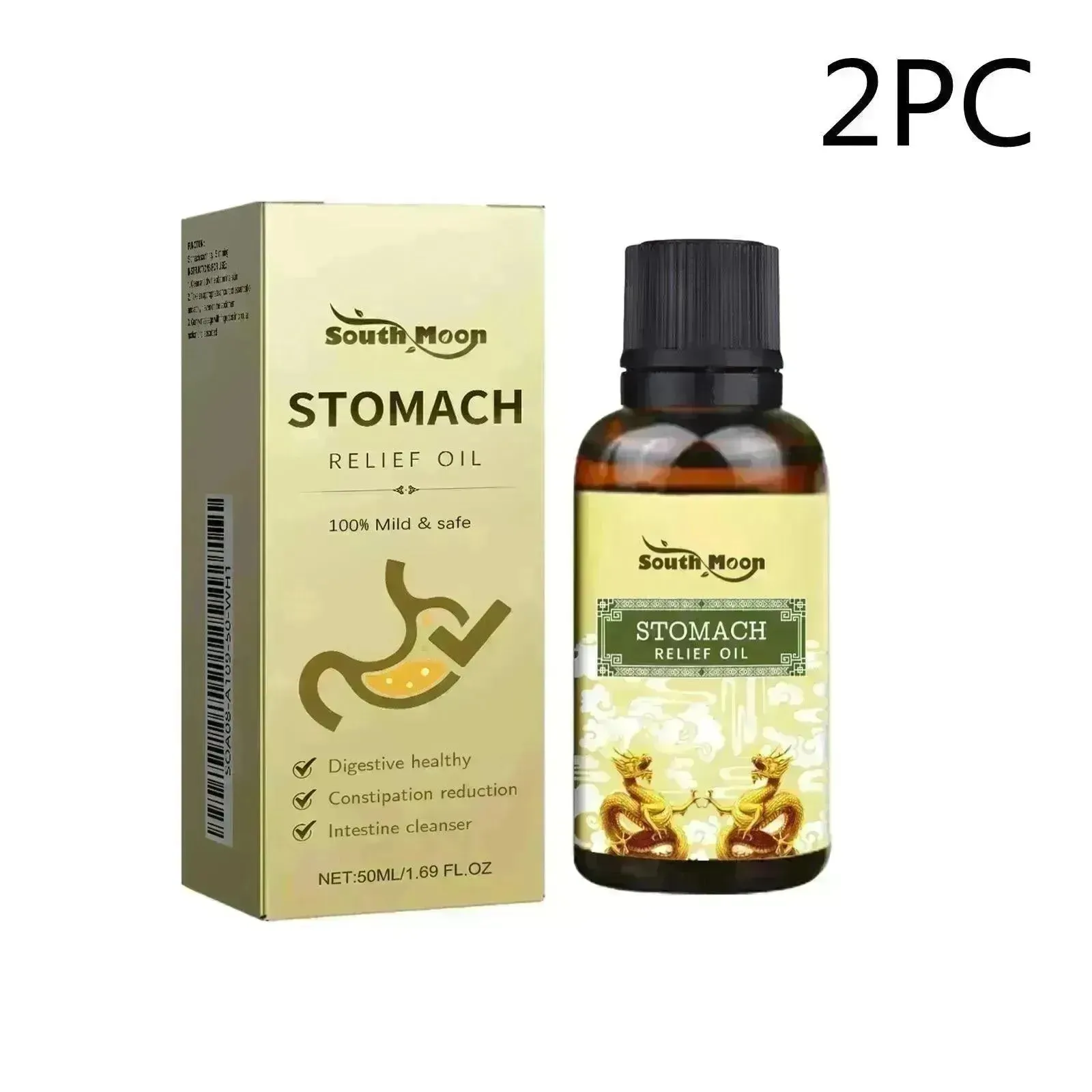 Stomach Relief Oil | Abdominal Soothing Olive, Rose and Grape Seed Oils -Increase Appetite and Reduce Belly Fat Supply for Women and Teen Girls