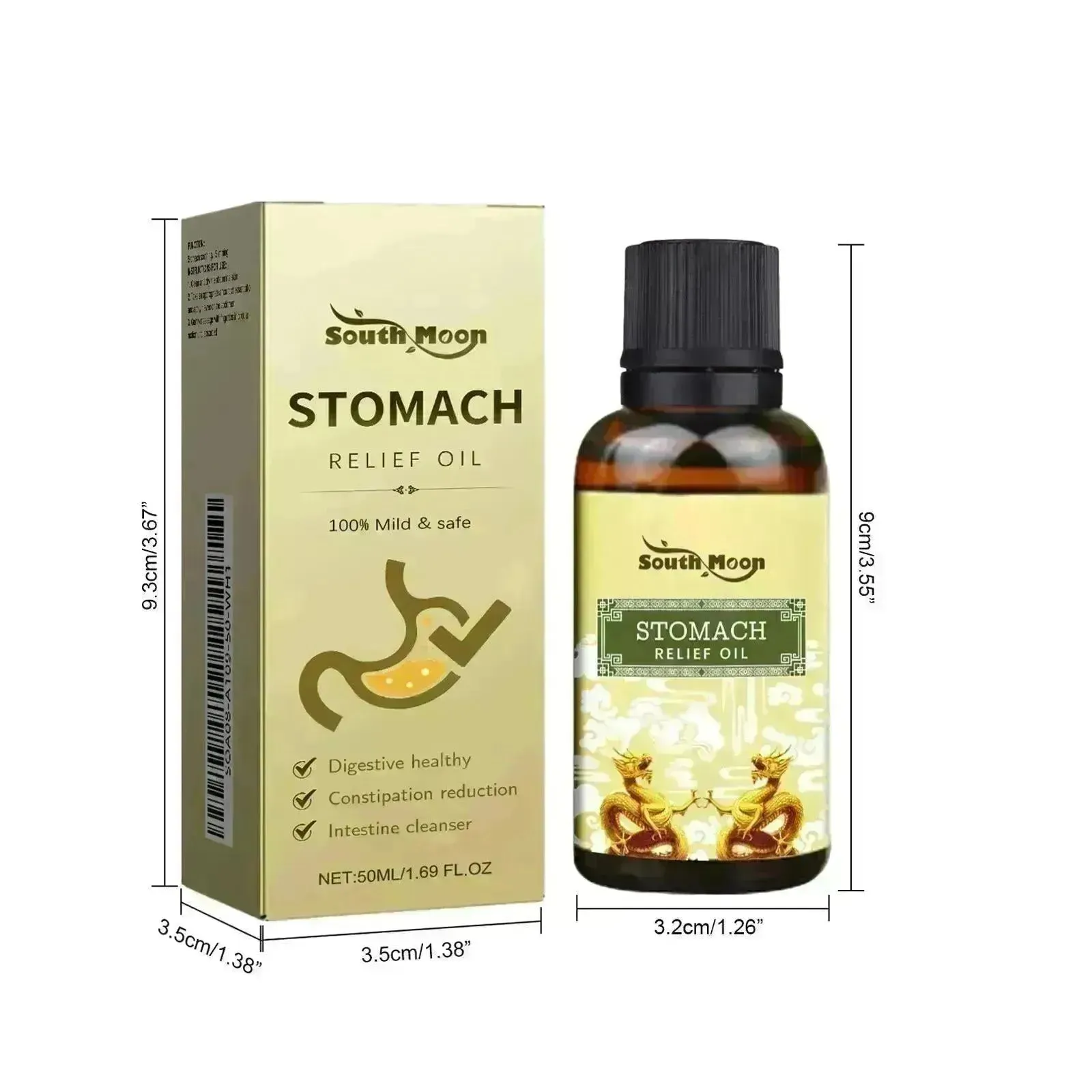 Stomach Relief Oil | Abdominal Soothing Olive, Rose and Grape Seed Oils -Increase Appetite and Reduce Belly Fat Supply for Women and Teen Girls