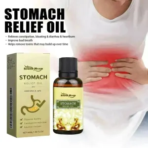 Stomach Relief Oil | Abdominal Soothing Olive, Rose and Grape Seed Oils -Increase Appetite and Reduce Belly Fat Supply for Women and Teen Girls