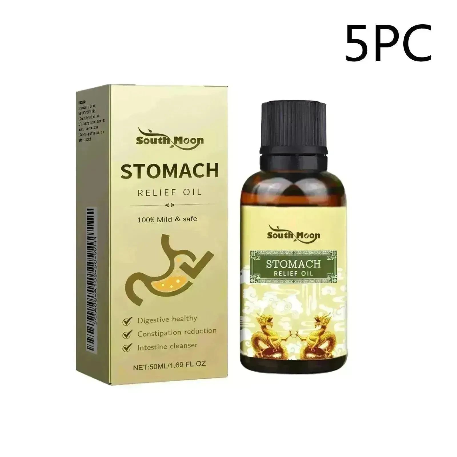 Stomach Relief Oil | Abdominal Soothing Olive, Rose and Grape Seed Oils -Increase Appetite and Reduce Belly Fat Supply for Women and Teen Girls