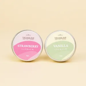 Strawberry & Vanilla Lip Balm Pair