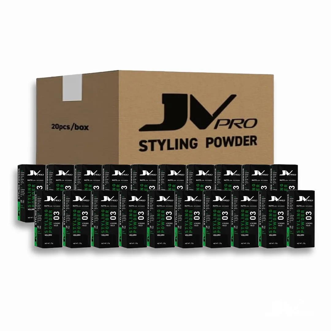 Styling Powder for Voluminous, Textured Hair  Adds Grip for Effortless Styling - Matte Finish Formula Texture Powder for Salon-Quality Results - 20pcs Case Pack