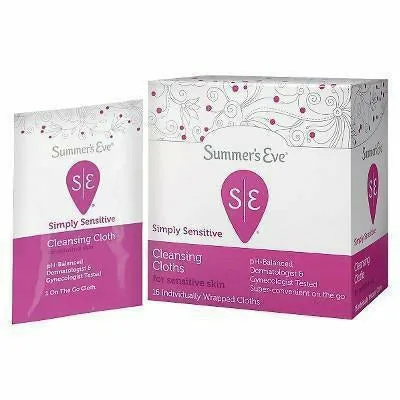 Summer's Eve: Cleansing Cloths 16 count- Simply Sensitive