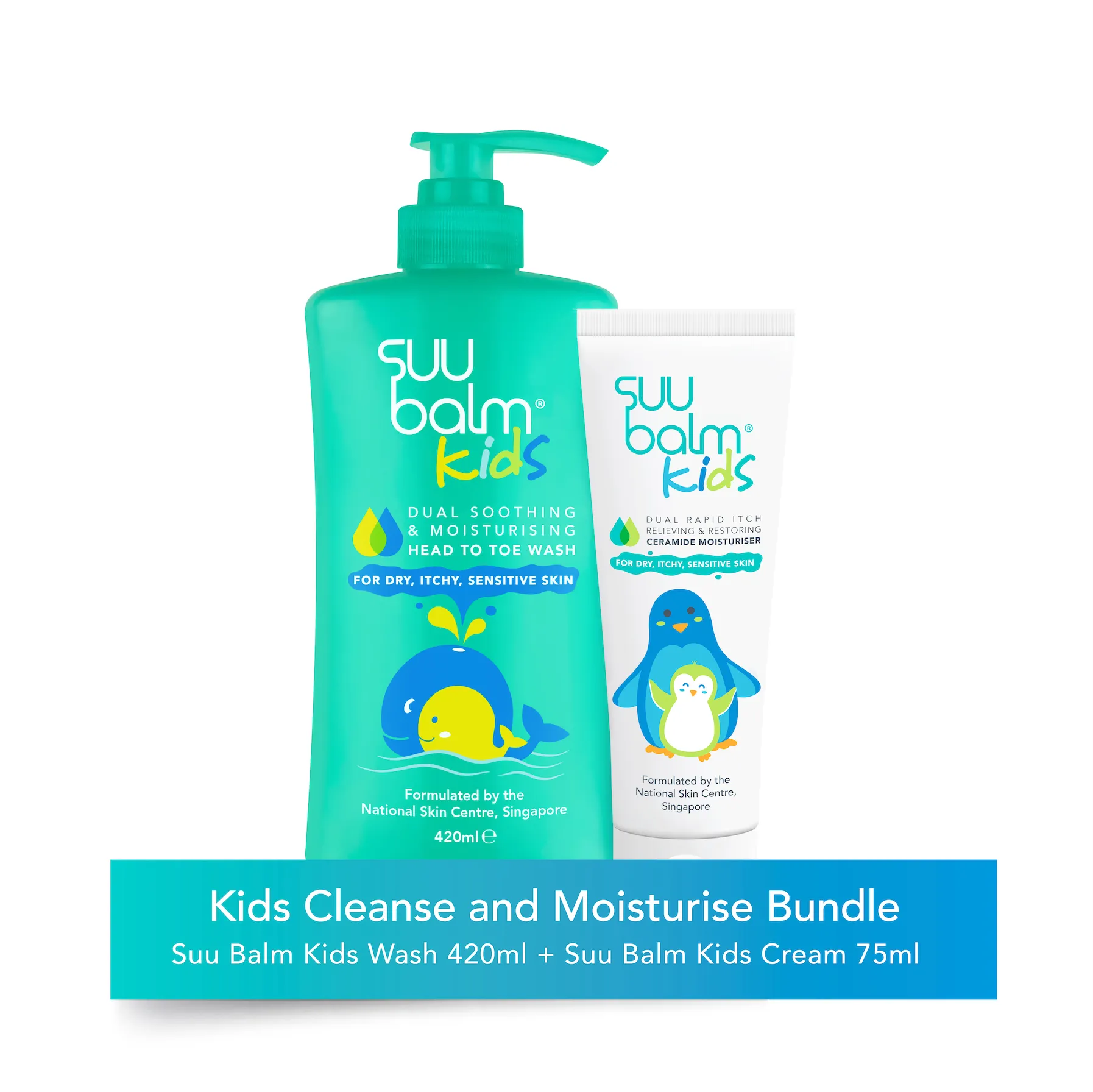 Suu Balm® Kids Cleanse and Moisturise Bundle